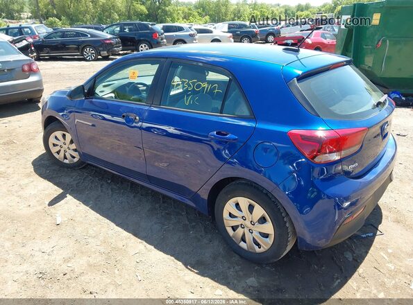 3KPA25ABXJE058217 2018 KIA RIO Blue უკანა მარცხენა