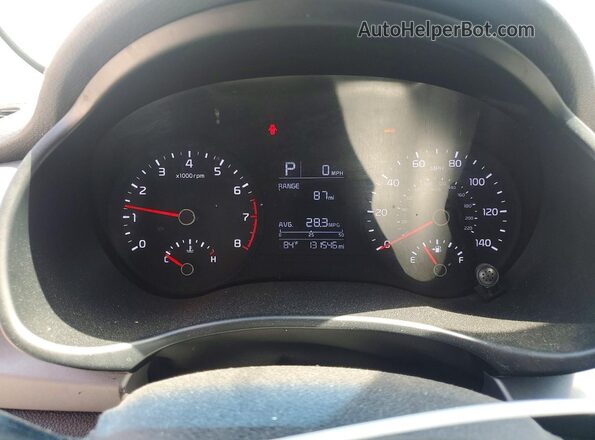 3KPA25ABXJE090018 2018 KIA RIO White Vista del cuadro de instrumentos