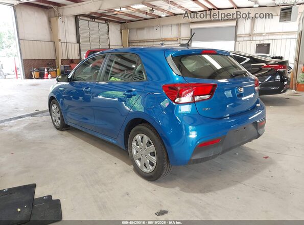 3KPA25AD0ME366258 2021 KIA RIO 5-DOOR Blue Задня ліва чверть