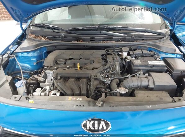 3KPA25AD0ME366258 2021 KIA RIO 5-DOOR Blue Вид ззаду