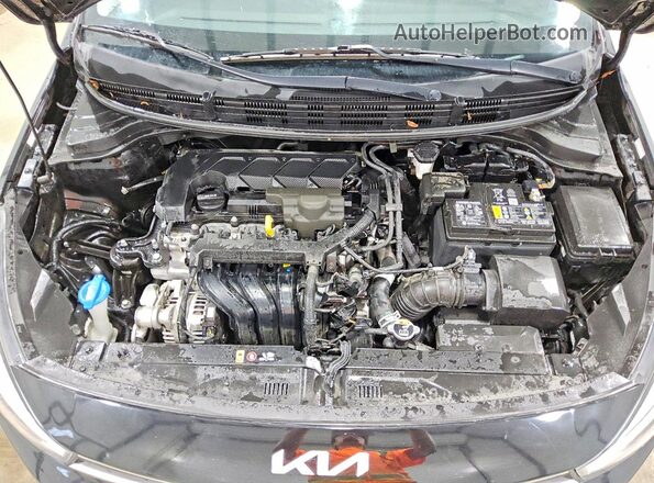 3KPA25AD0PE612021 2023 KIA RIO Black უკანა სალონის ხედი
