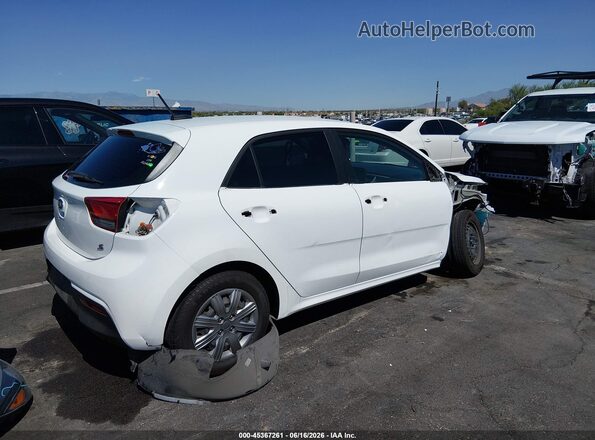 3KPA25AD1ME378077 2021 KIA RIO 5-DOOR White Задня права чверть