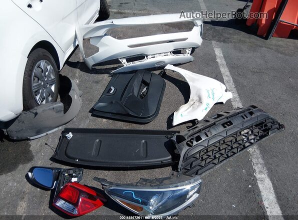 3KPA25AD1ME378077 2021 KIA RIO 5-DOOR White Вид щитка приладів