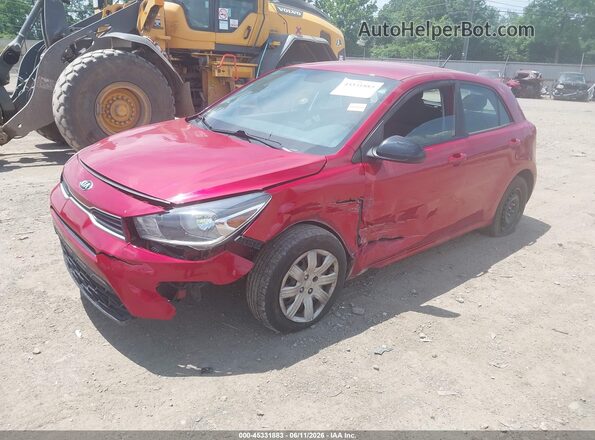3KPA25AD2ME433961 2021 KIA RIO 5-DOOR Red Передня ліва чверть