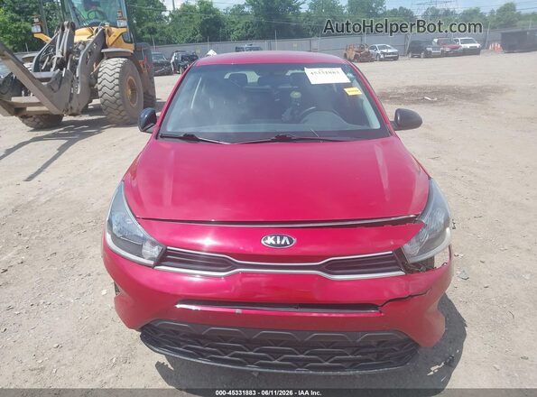 3KPA25AD2ME433961 2021 KIA RIO 5-DOOR Red Вид щитка приладів