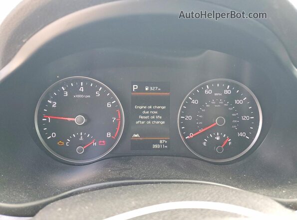 3KPA25AD8PE558693 2023 KIA RIO White ხელსაწყოთა პანელის ხედი