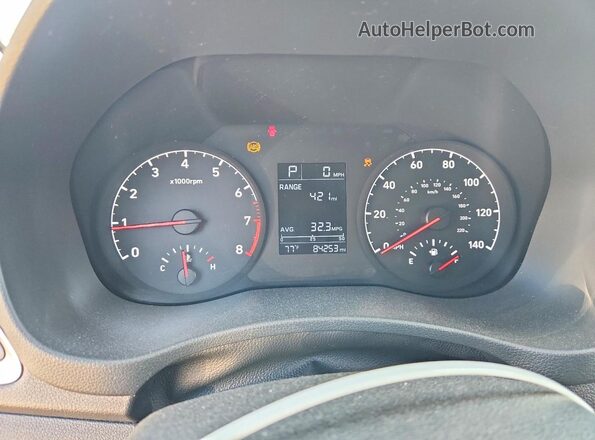 3KPC24A31KE065361 2019 HYUNDAI ACCENT Silver Սարքավորումների վահանակի տեսք