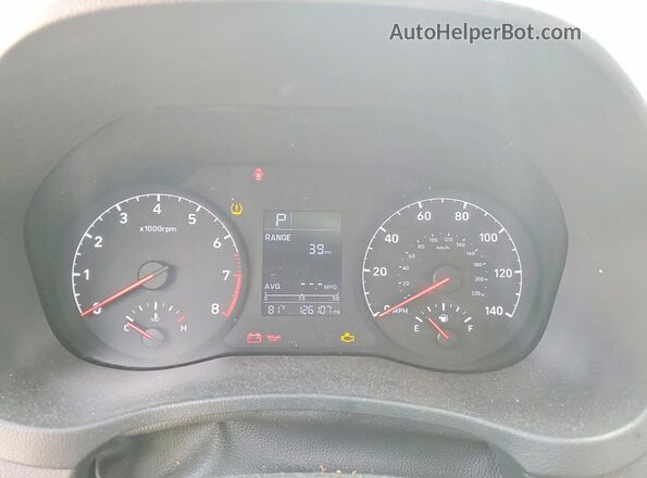 3KPC24A32KE071105 2019 HYUNDAI ACCENT Gray Instrument cluster view
