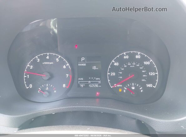 3KPC24A33JE032859 2018 HYUNDAI ACCENT White Widok tylnych siedzeń