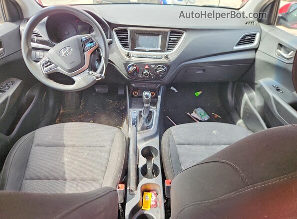 3KPC24A34JE004861 2018 HYUNDAI ACCENT Red Առջևի վահանակի տեսք