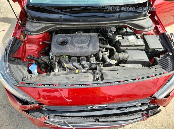 3KPC24A34JE004861 2018 HYUNDAI ACCENT Red Սալոնի հետևի տեսք