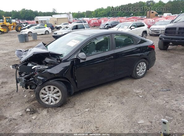 3KPC24A34KE055357 2019 HYUNDAI ACCENT Black წინა მარცხენა ხედი სამი მეოთხედიდან