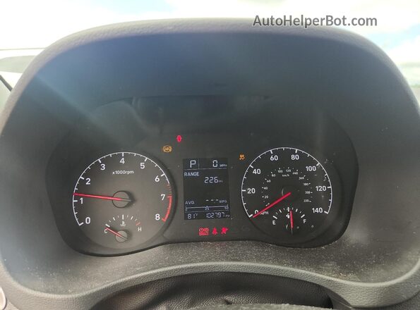 3KPC24A34KE062289 2019 HYUNDAI ACCENT Silver Instrument cluster view