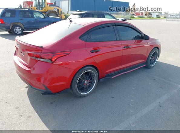 3KPC24A35KE068666 2019 HYUNDAI ACCENT Красный Задняя правая четверть