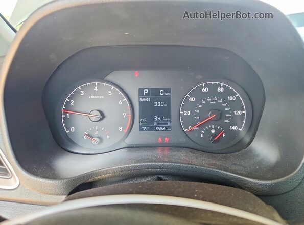3KPC24A36KE045204 2019 HYUNDAI ACCENT Silver Vista del cuadro de instrumentos