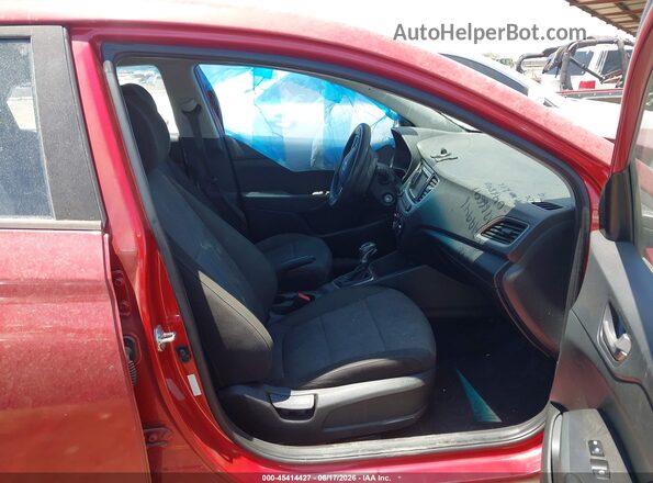 3KPC24A36KE046840 2019 HYUNDAI ACCENT Темно-бордовый Вид салона спереди