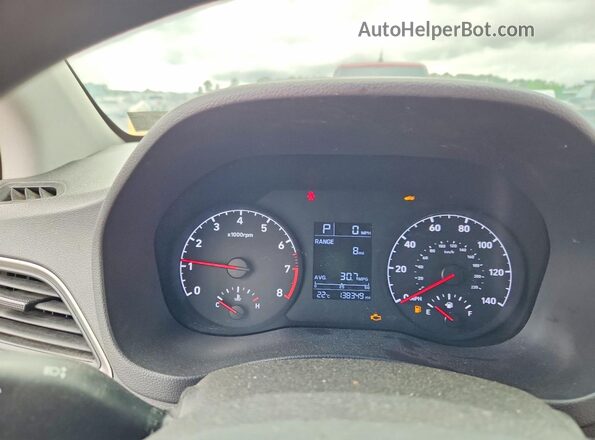 3KPC24A37JE025459 2018 HYUNDAI ACCENT Silver Instrument cluster view