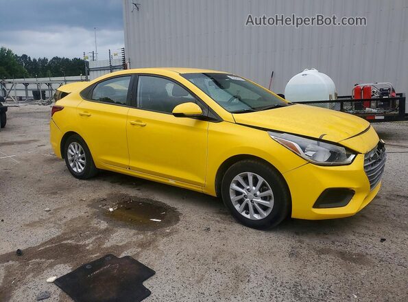 3KPC24A37JE027132 2018 HYUNDAI ACCENT Yellow Delantero derecho