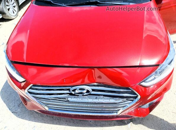 3KPC24A37KE077109 2019 HYUNDAI ACCENT Red Rear interior view