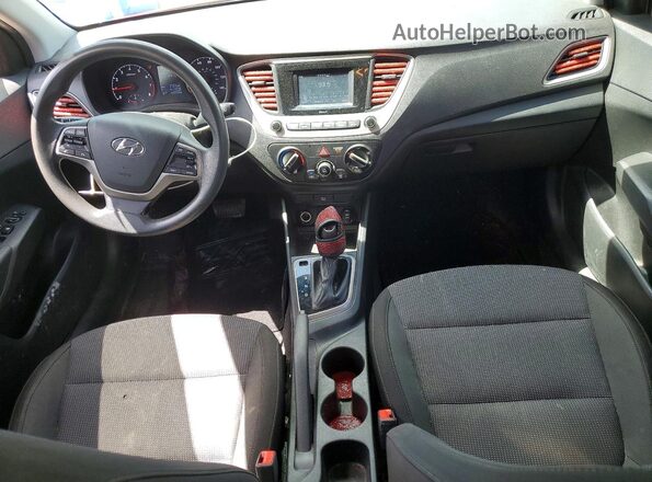 3KPC24A37KE077109 2019 HYUNDAI ACCENT Red Dashboard view
