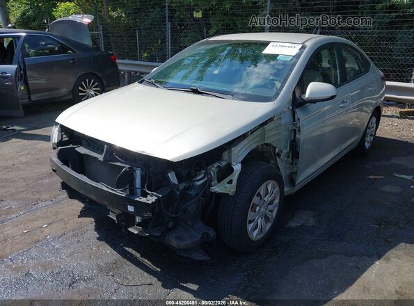 3KPC24A38JE018570 2018 HYUNDAI ACCENT Beige Առջևի ձախ երեք քառորդ տեսարան