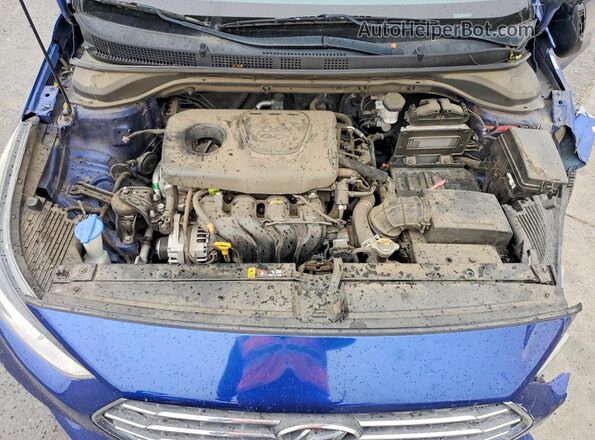 3KPC24A38KE079788 2019 HYUNDAI ACCENT Blue Вид задньої частини салону