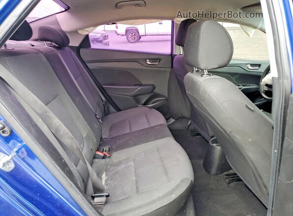 3KPC24A38KE079788 2019 HYUNDAI ACCENT Blue Вид задніх сидінь