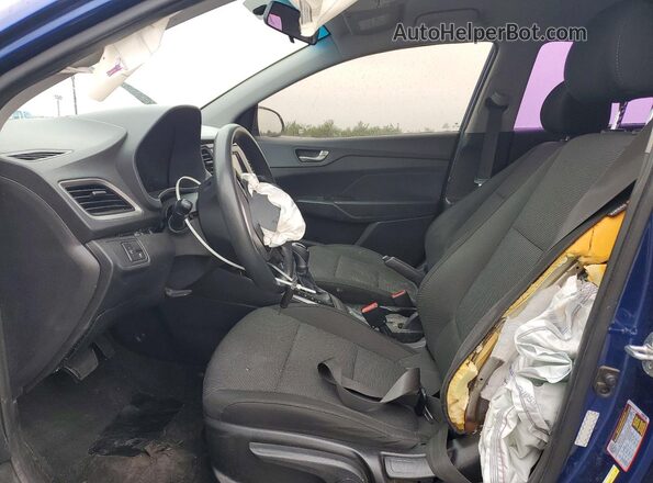 3KPC24A38KE079788 2019 HYUNDAI ACCENT Blue Вид салону спереду