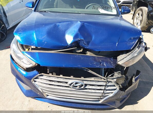 3KPC24A39JE017492 2018 HYUNDAI ACCENT Blue წინა ხედი