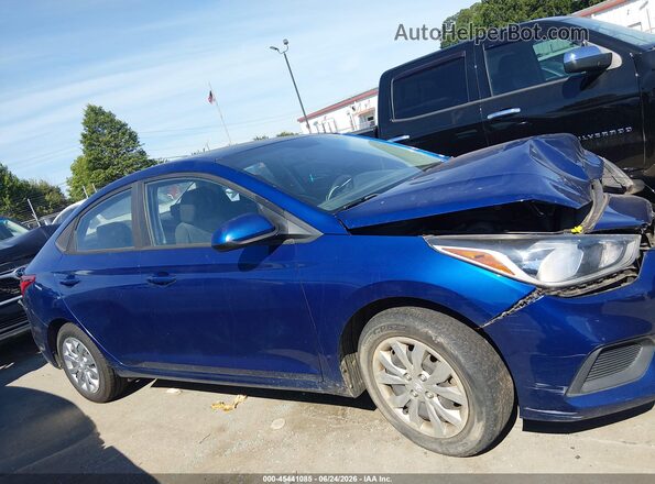 3KPC24A39JE017492 2018 HYUNDAI ACCENT Blue უკანა სალონის ხედი