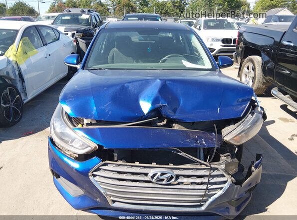 3KPC24A39JE017492 2018 HYUNDAI ACCENT Blue ხელსაწყოთა პანელის ხედი