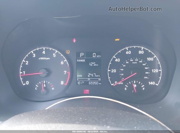 3KPC24A39KE056021 2019 HYUNDAI ACCENT Black Widok tylnych siedzeń