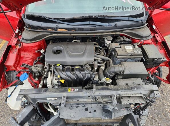 3KPC24A39KE059730 2019 HYUNDAI ACCENT Red Vista interior trasera