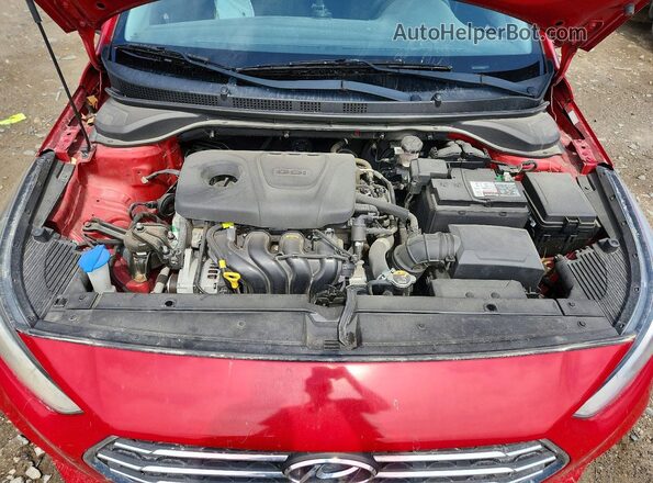 3KPC24A39KE085146 2019 HYUNDAI ACCENT Red Rear interior view