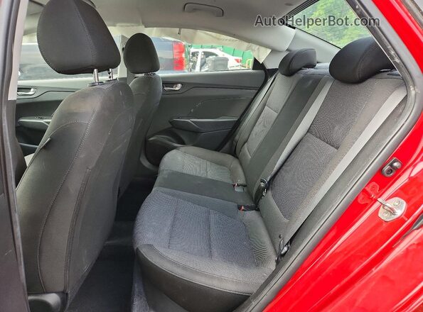 3KPC24A39KE085146 2019 HYUNDAI ACCENT Red Rear seats view