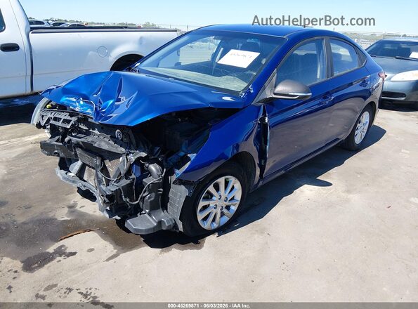 3KPC24A3XJE033989 2018 HYUNDAI ACCENT Blue Front left