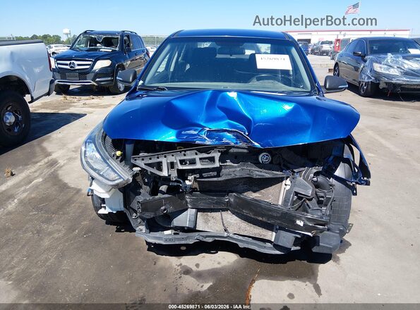 3KPC24A3XJE033989 2018 HYUNDAI ACCENT Blue Rear interior view
