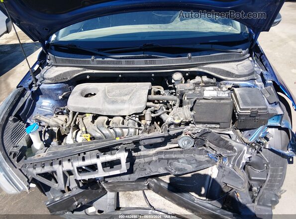 3KPC24A3XJE033989 2018 HYUNDAI ACCENT Blue Rear view
