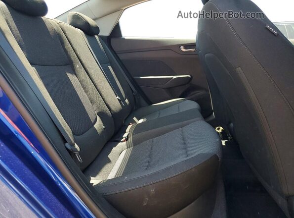 3KPC24A3XKE043861 2019 HYUNDAI ACCENT Blue Widok tylnych siedzeń