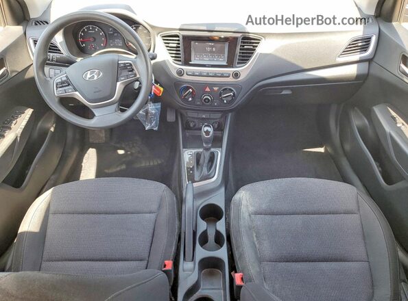 3KPC24A3XKE043861 2019 HYUNDAI ACCENT Blue Widok deski rozdzielczej