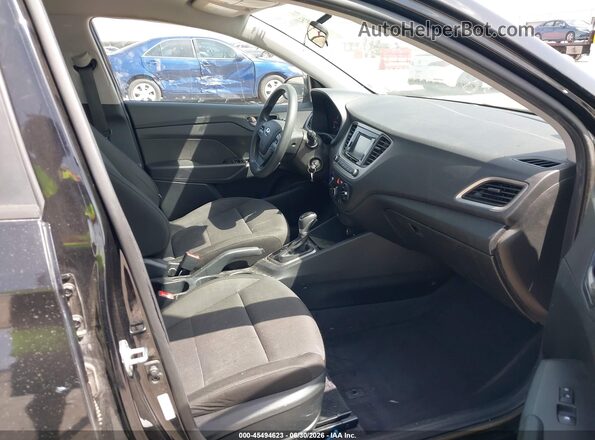 3KPC24A3XKE073149 2019 HYUNDAI ACCENT Black Widok wnętrza z przodu