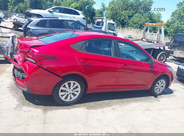 3KPC24A60ME136952 2021 HYUNDAI ACCENT Red Vista interior trasera