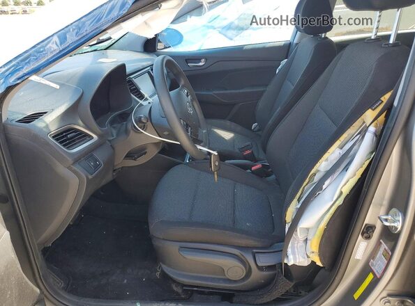 3KPC24A60NE164302 2022 HYUNDAI ACCENT Silver Вид салону спереду