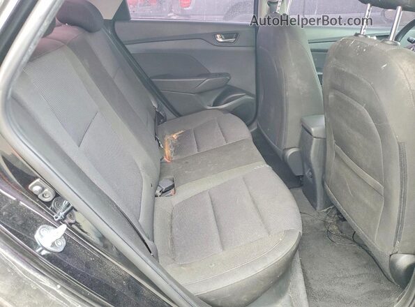 3KPC24A60NE175266 2022 HYUNDAI ACCENT Black უკანა სავარძლების ხედი