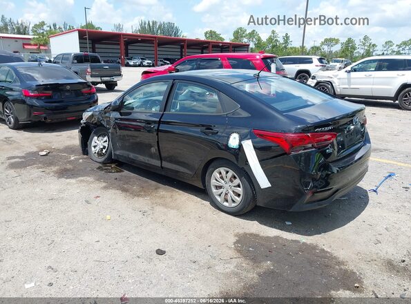 3KPC24A61ME128472 2021 HYUNDAI ACCENT Black Trasero izquierdo