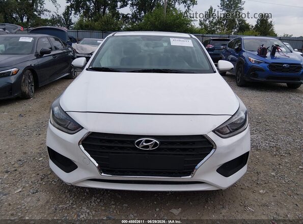 3KPC24A61ME131937 2021 HYUNDAI ACCENT White Սարքավորումների վահանակի տեսք