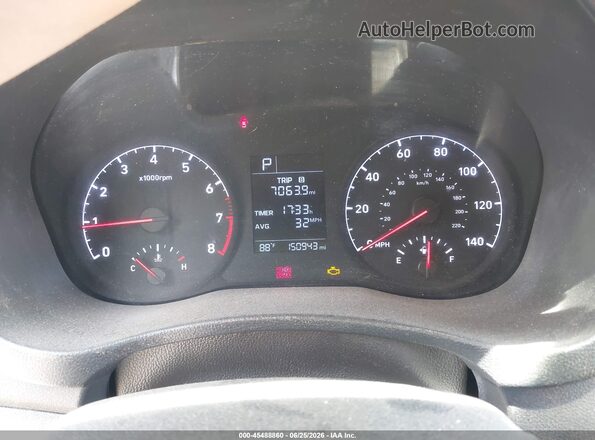 3KPC24A61ME134465 2021 HYUNDAI ACCENT Silver Вид задніх сидінь