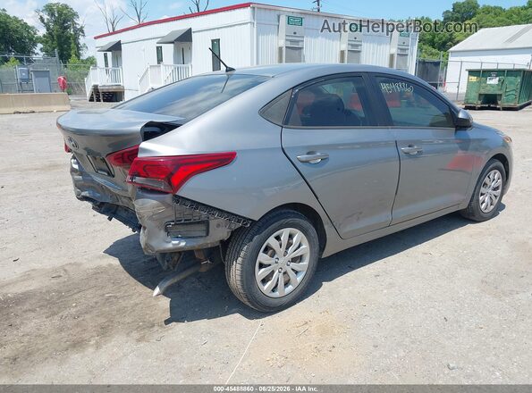 3KPC24A61ME134465 2021 HYUNDAI ACCENT Silver Задня права чверть
