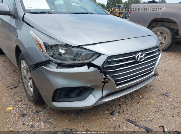 3KPC24A61ME139018 2021 HYUNDAI ACCENT Gray წინა ხედი