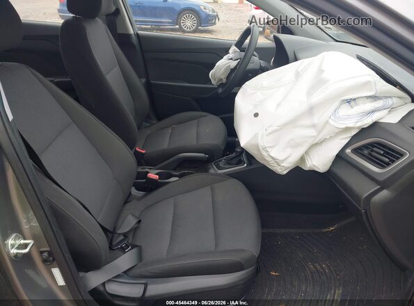 3KPC24A61ME139018 2021 HYUNDAI ACCENT Gray წინა სალონის ხედი